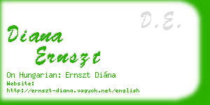 diana ernszt business card
